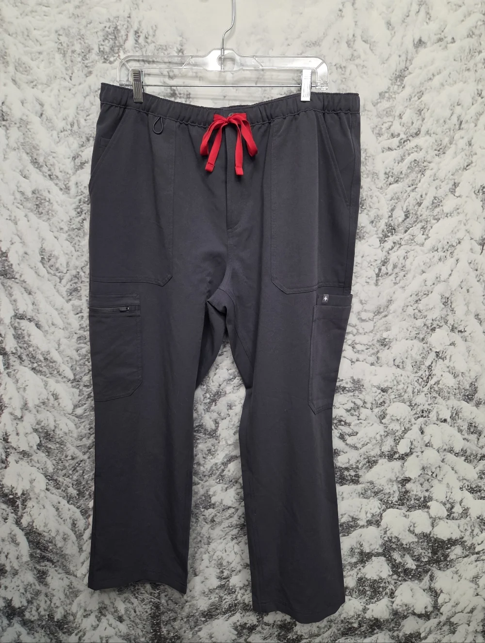 Figs Mens Cairo Cargo Scrub Pants, XL Short Charcoal, NWT Medical